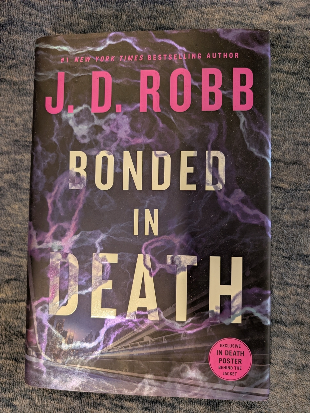 Bonded in Death Hardcover - Purple & Black Cover